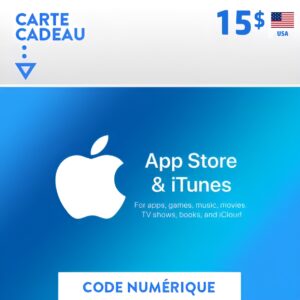 cartes itunes 15 usd