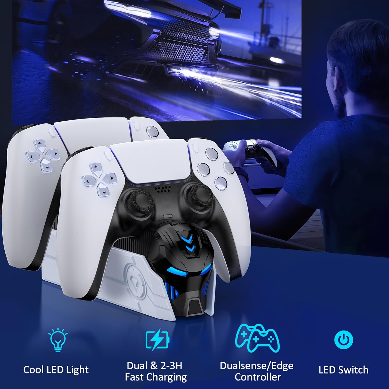 Chargeur de manette PS5 - Station d'accueil pour manette Playstation 5 – Image 3