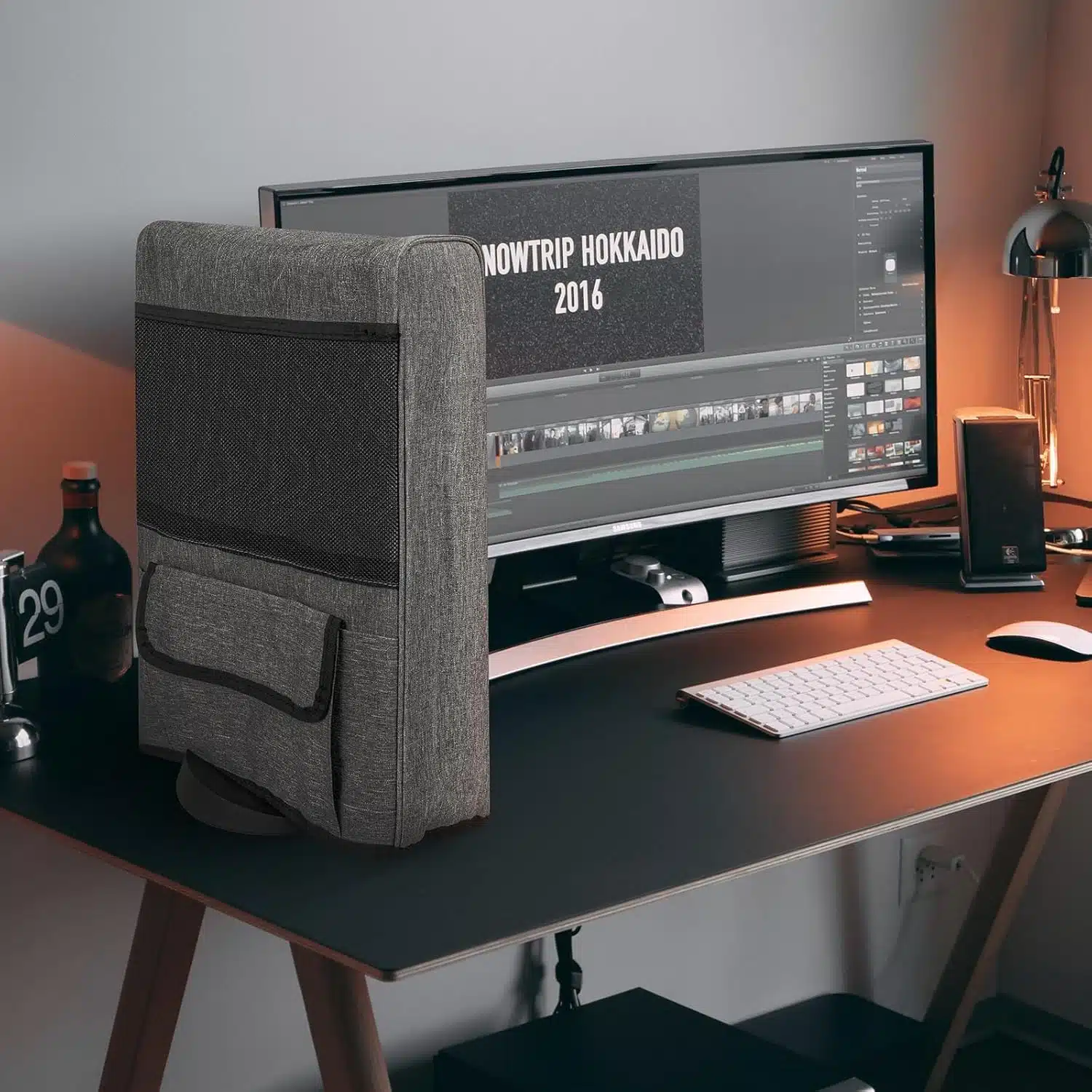 Housse de Protection Console – Compatible PS5 Édition Digitale, avec Pochette pour Disque de Jeu – Gris – Image 3