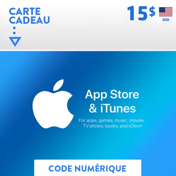 cartes itunes 15 usd