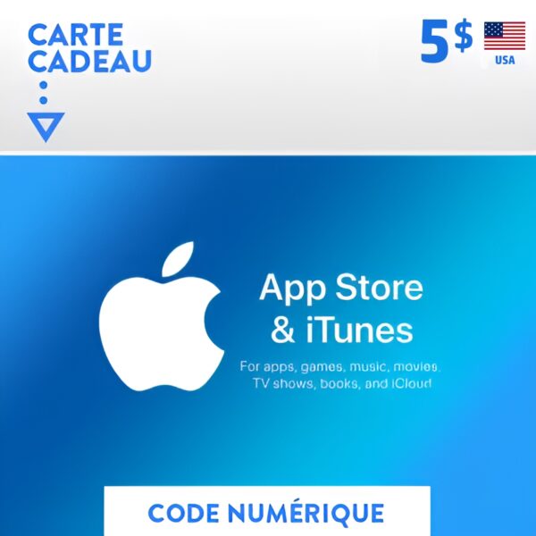 Cartes itunes 5 usd