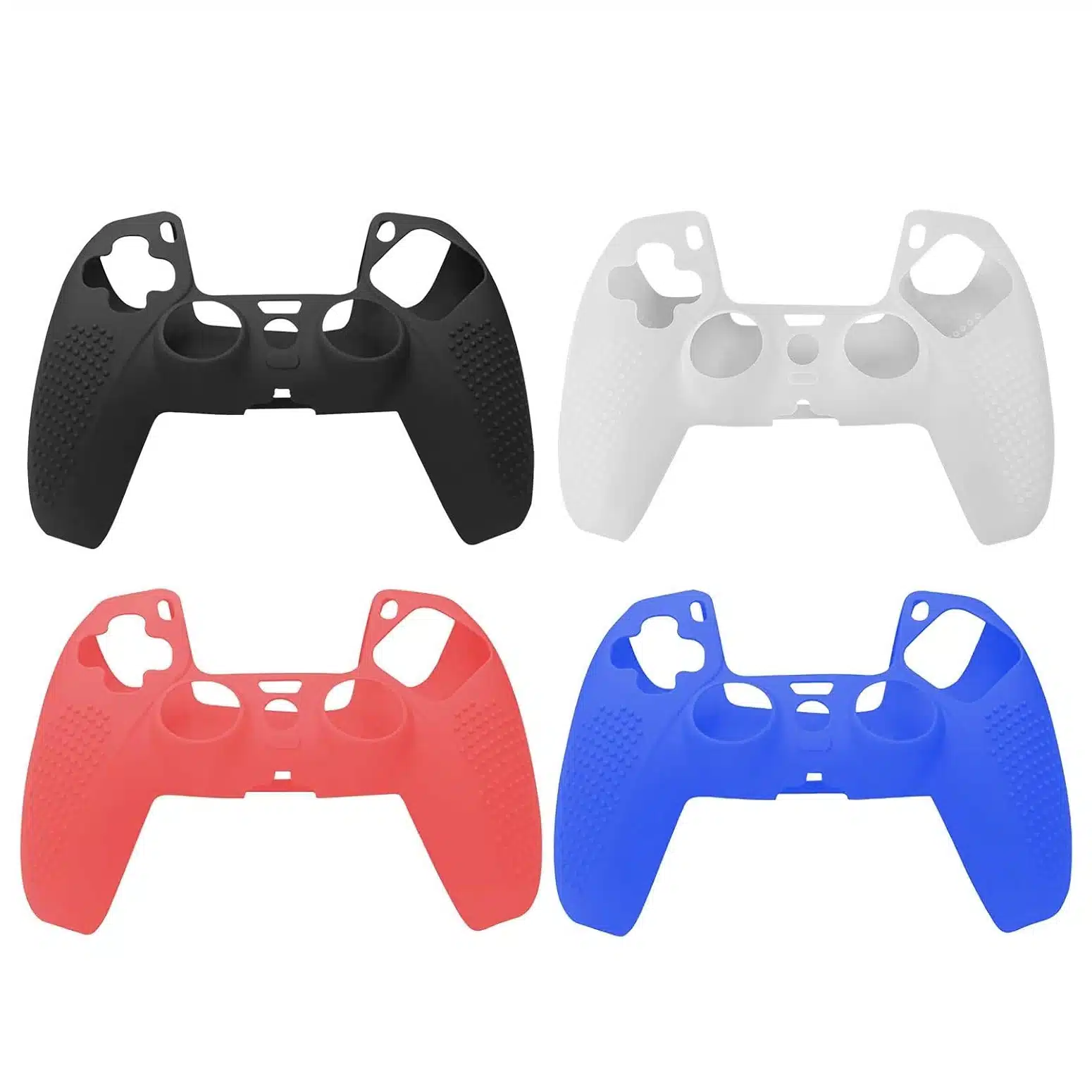 Étui Silicone Manette – Jayehoze Doans, Antidérapant, PS5 – Noir, Rouge, Blanc, Bleu – Image 2