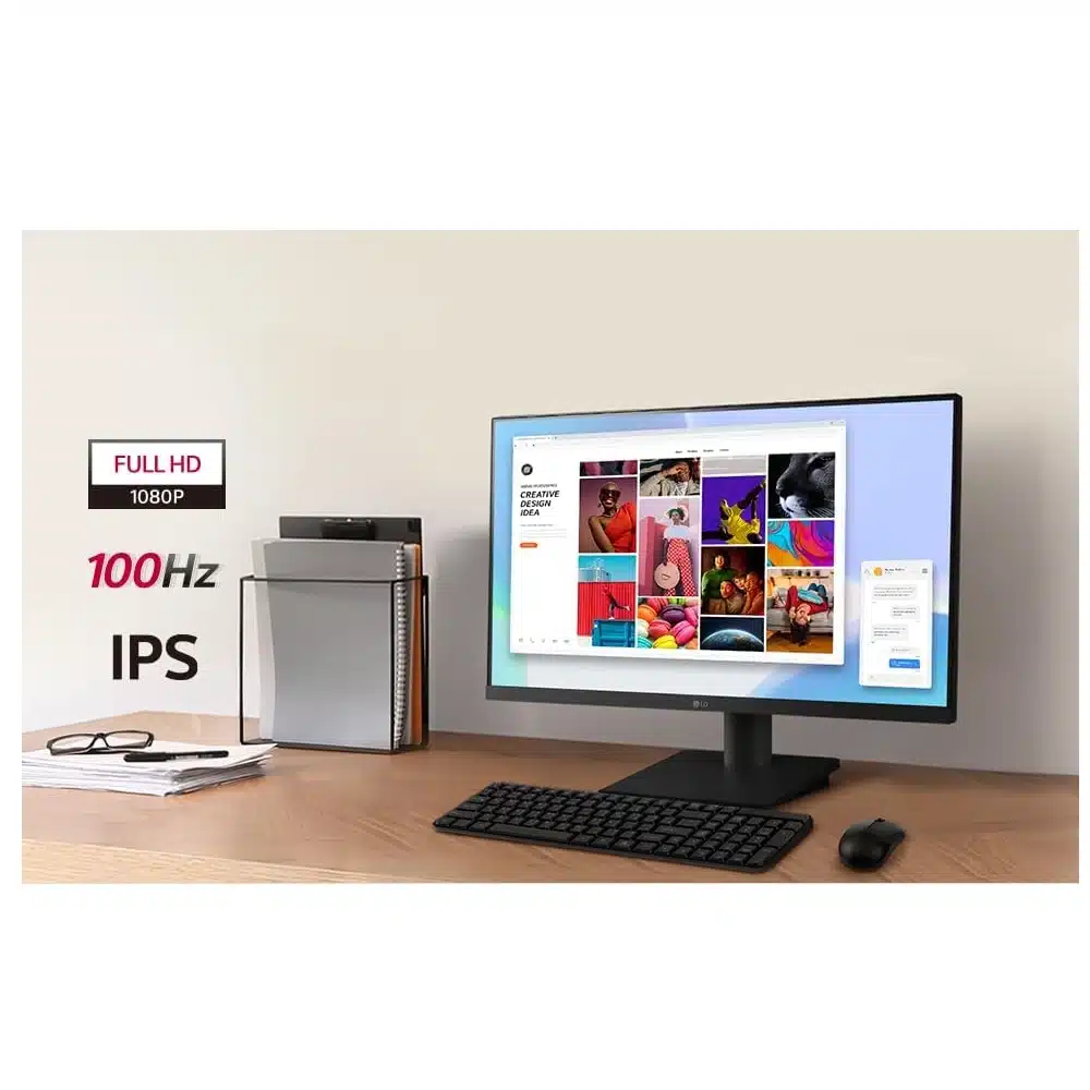 Moniteur LG 27 Pouces IPS – Full HD 100Hz – Réglable en Hauteur – Image 3