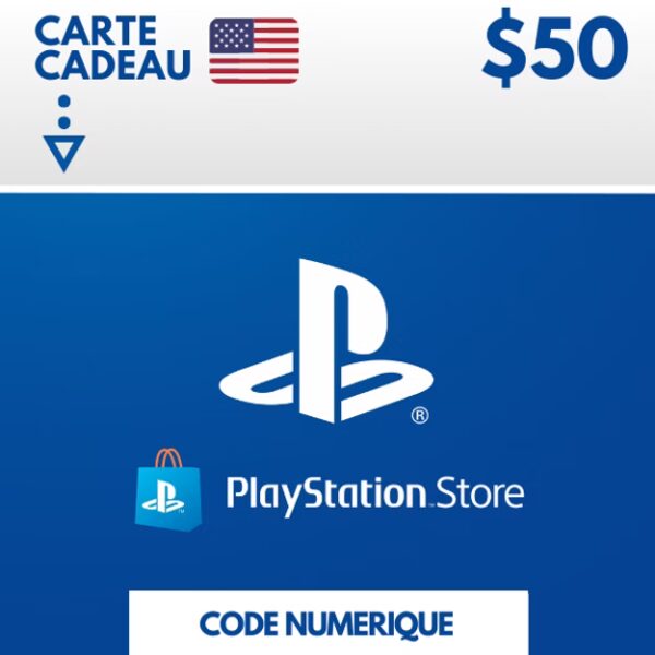Cartes PSN 50 USD ( USA ) Clé Playstation Network États Unis