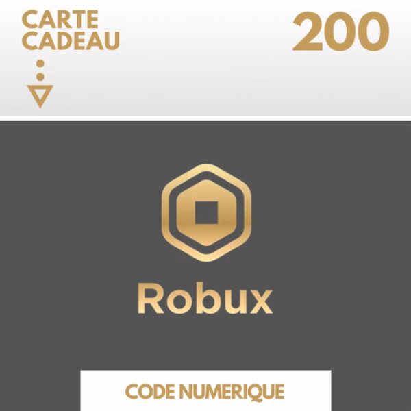 cartes 200 robux roblox
