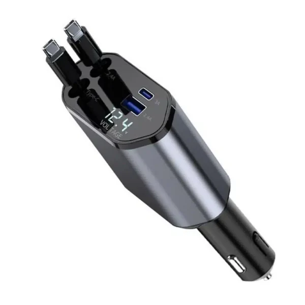 Chargeur de voiture rétractable